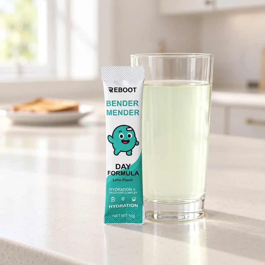 A DAY Lime stick mixed in a glass of water in the morning