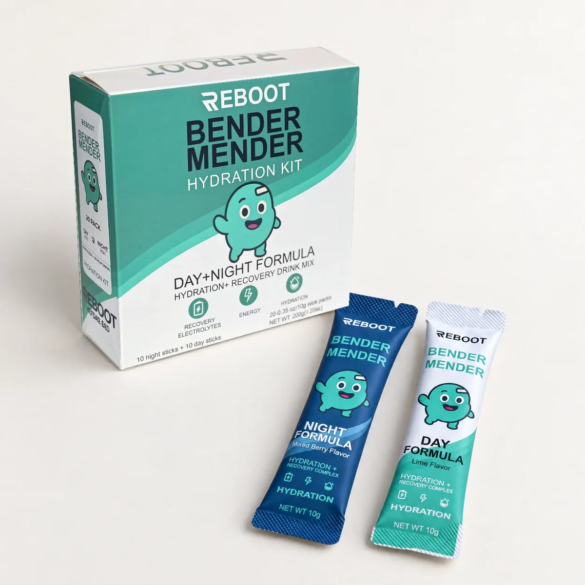 Two Reboot Night + Day Hydration Kit boxes