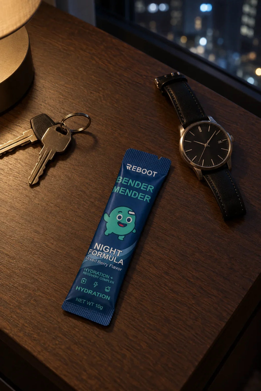 Friends out at night — the evening before a NIGHT stick